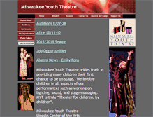 Tablet Screenshot of milwaukeeyouththeatre.org